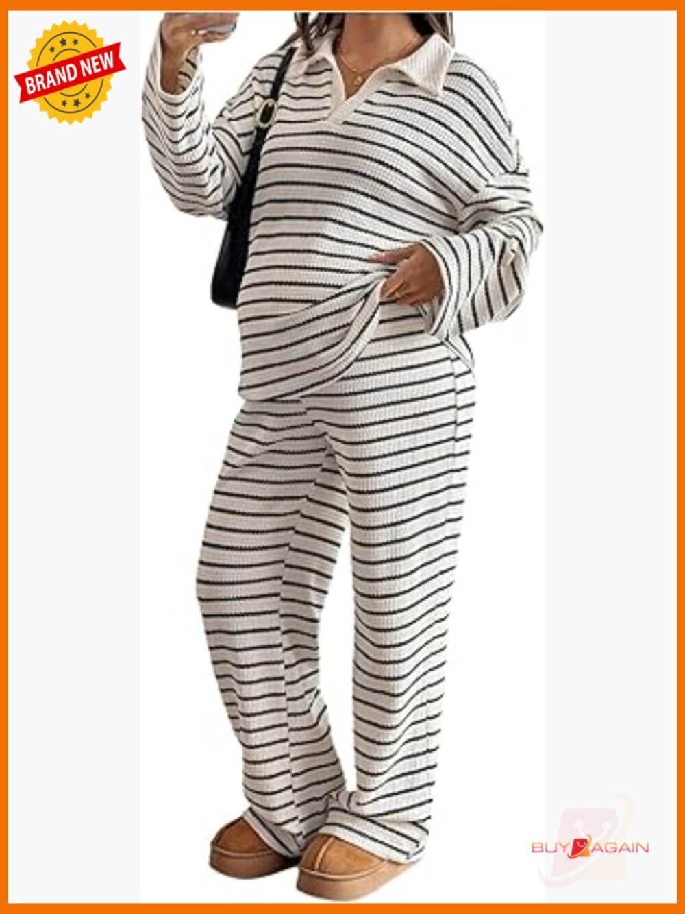 Maternity Lounge Set Long Sleeve Tee Joggers 2 Piece